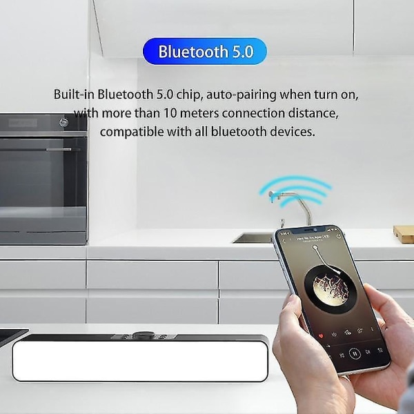 LED Soundbar TV Bluetooth högtalare Hemmabio Sound Bar FM |S