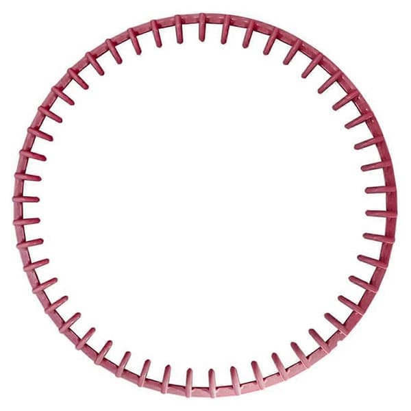 2 st toppringbyte för 48 nålars stickmaskinstillbehör rosa nålhylscirkel