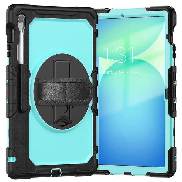 Samsung Galaxy Tab S10 FE+ silikonihybridi-PC-tabletin suojakotelo Light Blue Black