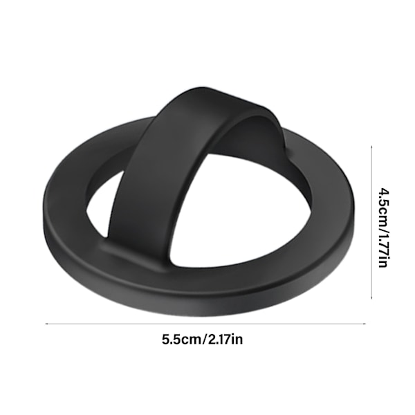 Magnetisk Telefon Ringholder, Justerbar Gym Fingergreb og Stand, Aftagelig Telefonholder 0.07 Black