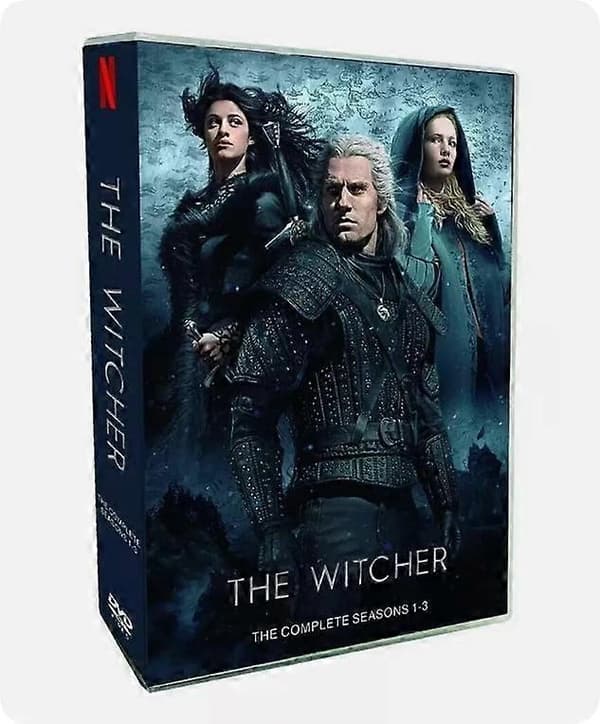 The Witcher: Komplett serie sesong 1-3 (DVD, 9-Disc Box-Set) engelsk versjon