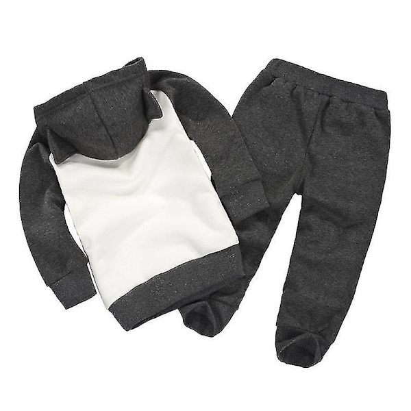 Barn Gutter Jenter Batman Hettegenser Sportsklær Dark Grey 5-6 Years