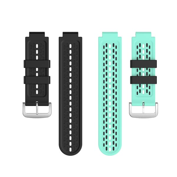 Til Garmin Approach S2 / S4 silikone urrem Black Mint Green