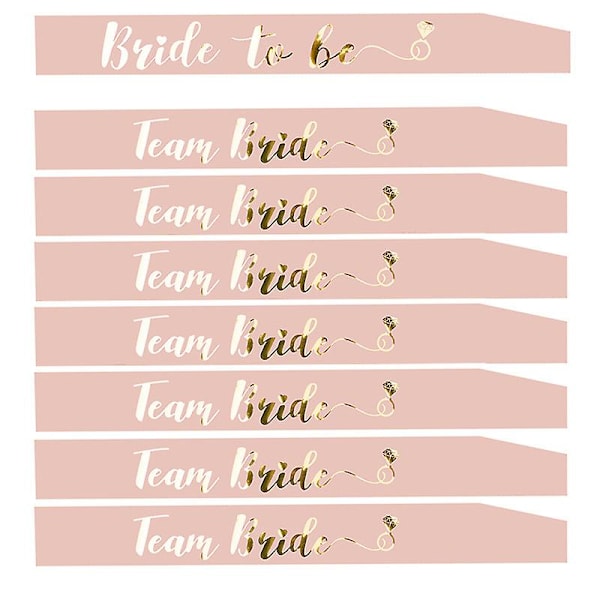 9 stk. Polterabend Sashes 8 Bride Tribes 1 Bride Sashes For Classy