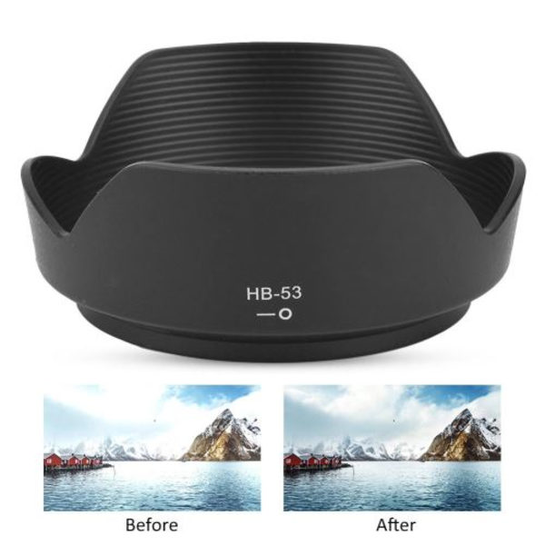 Svart HB-53 objektivhette for Nikon AF-S 24-120mm VR-objektiver