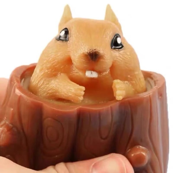 Konstig ny Vent Squirrel Cup Squeeze Toy