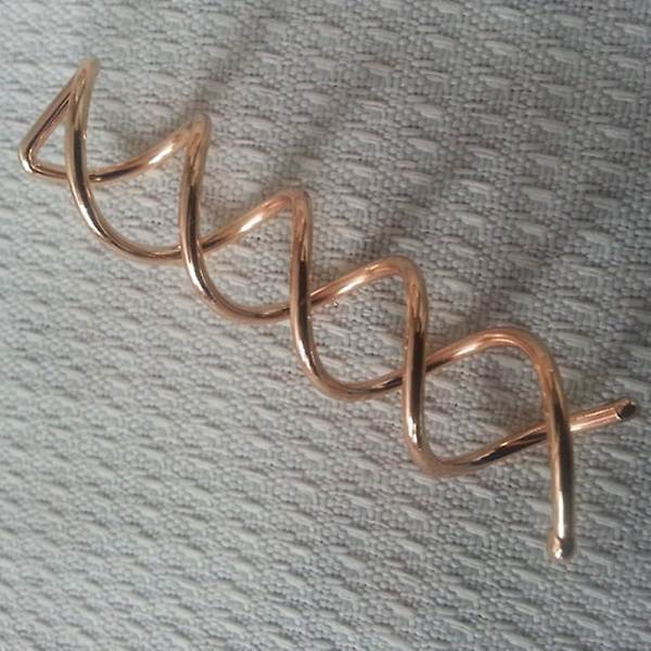 10 stk. spiral charms hårfletninger smykker hårnål Imitation gold