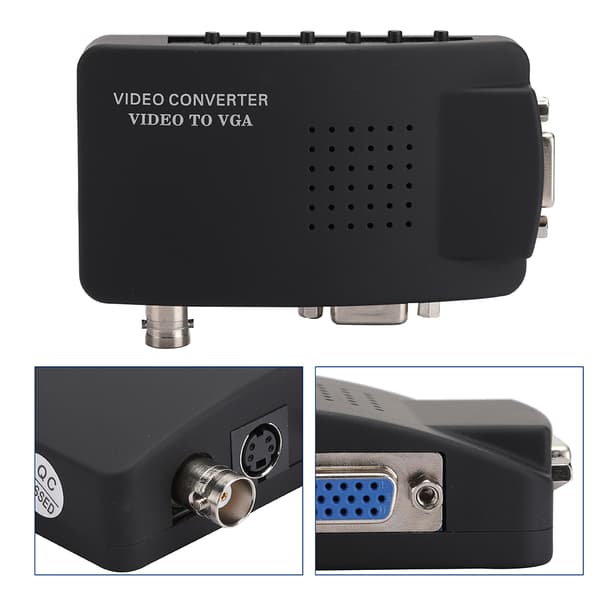[LCS] BNC S-Video til VGA HD-konverteradapter for datamaskin PC-skjerm