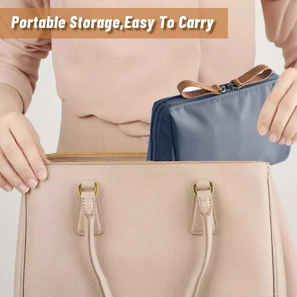 Nylon Makeuptaske Pung Organizer Rejse Kosmetik Organizer til Kvinder Piger