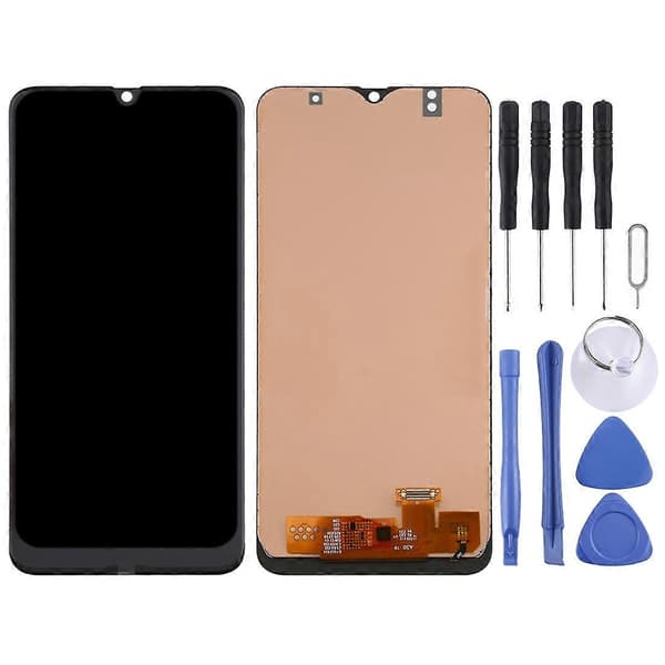 incell LCD-skärm för Galaxy A30 / A50 / A50s (stöder ej fingeravtrycksidentifiering) med Digitizer Full Assembly (svart) Black