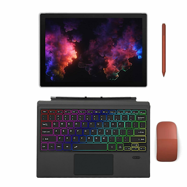 Bluetooth-tangentbord kompatibelt med Surface Pro 7 6 5 4 3