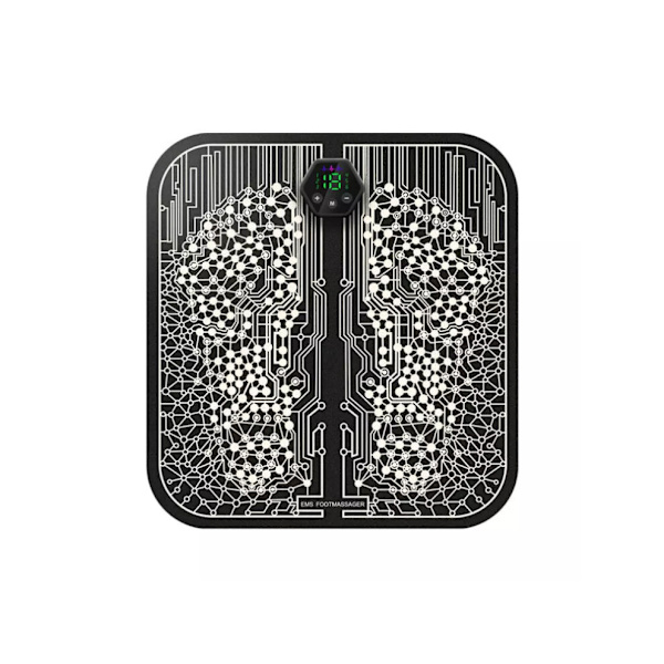 6-i-1 USB Uppladdningsbar Reflexologi EMS Fotmassageapparat Black