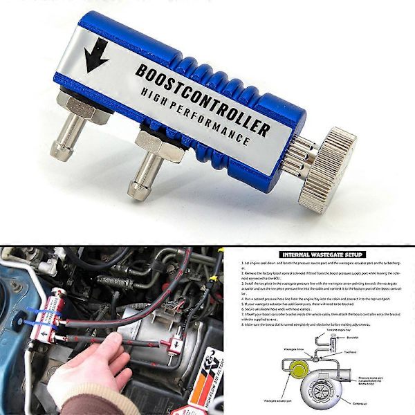 [LCS]Universal Racing JUSTERBAR MANUEL TURBO BOOST CONTROLLER KIT 1-30 PSI IN-CABIN BOOST CONTROL silver