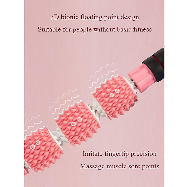 Muskelrulle Massagepinne Effektiv Lindring av Krampsmärta PINK