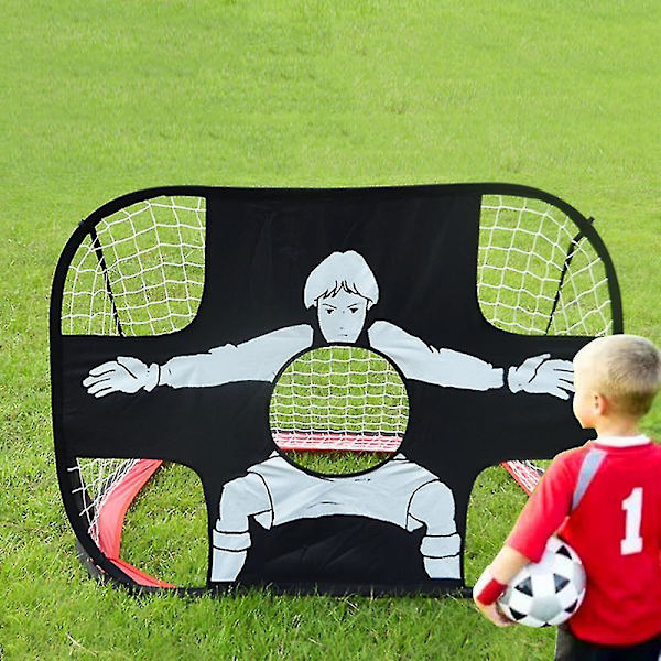Mini fotbollsmål bärbart fotbollsmålnät med bärväska utomhus