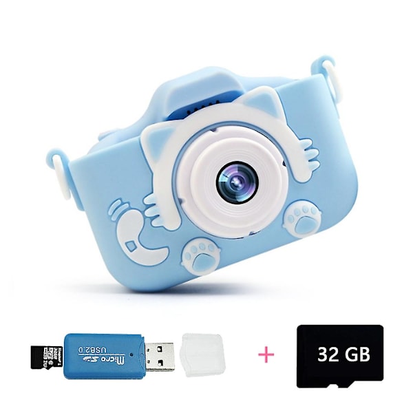 Lasten kamera tytöille/pojille - lelu tytöille/pojille, joulu, syntymäpäivä Blue
