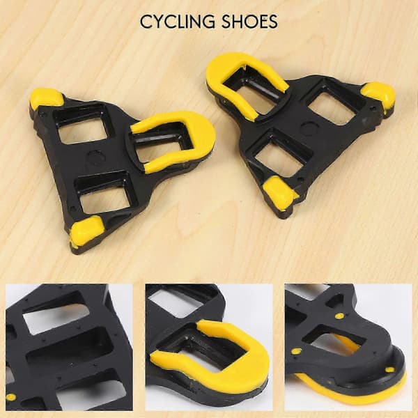 SPD-SL-kompatible cykelklamper med 6° flydejustering Black  yellow