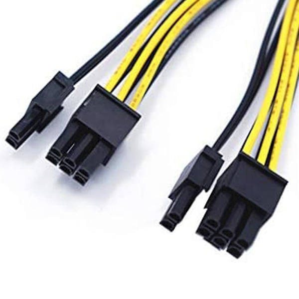 5-pack pci-e 8pin till 2x 8 pin (6+2) strömsplitterkabel för pci