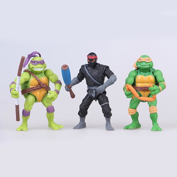 6st Ninja Turtles Set Action Figur Ninja Turtles Toy Set Plast Toy Figur Collection Tillbehör