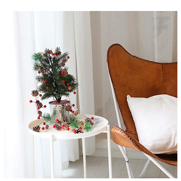 Svamp Tallbarrskottar Jul Ljusslinga Inomhus Utomhus Fairy Light