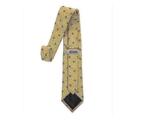 [LCS]Herr klassisk enfärgad smal slips Yellow