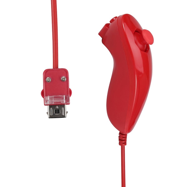 Wii Nunchuck-kontroller, Nunchuck-kontroller för Nintendo Wii-videospel Red