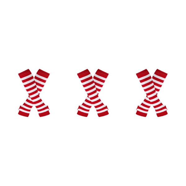 1/2/3/5 Knähöga strumpor för tjocka lår Lätta att bära och gör röd och vit 3Set Red and white