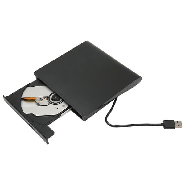 [LCS]USB3.0 Ekstern DVD-brenner Ultratynn Ekstern DVD-stasjon med USB C-adapter for bærbare datamaskiner og PC-er