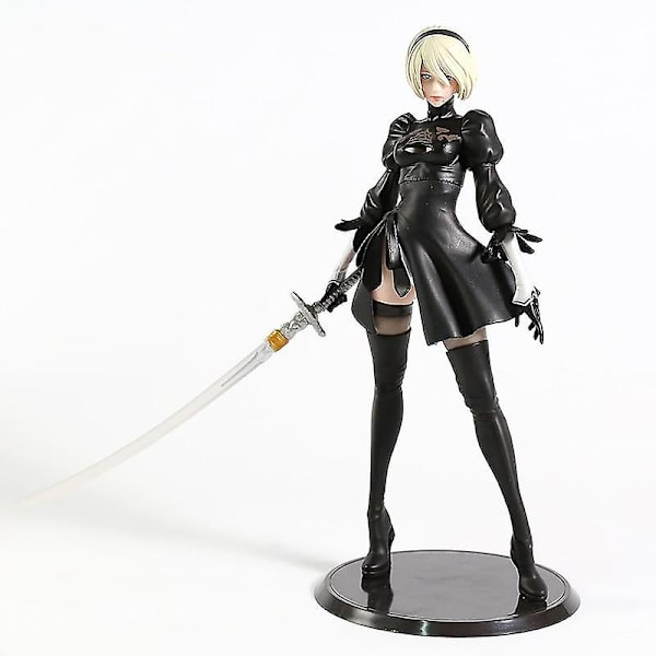 NieR Automata 2B YoRHa Typ B Litet Svärd Version PVC Figur Docka Samlarobjekt Modell|Actionfigurer