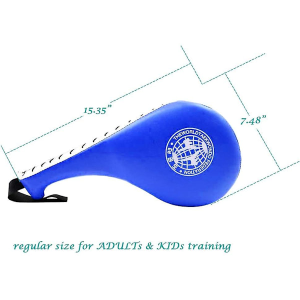 1 Par Holdbare Taekwondo Sparkepuder blue