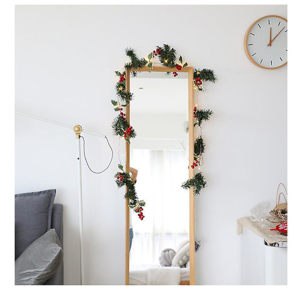 Svamp Tallbarrskottar Jul Ljusslinga Inomhus Utomhus Fairy Light