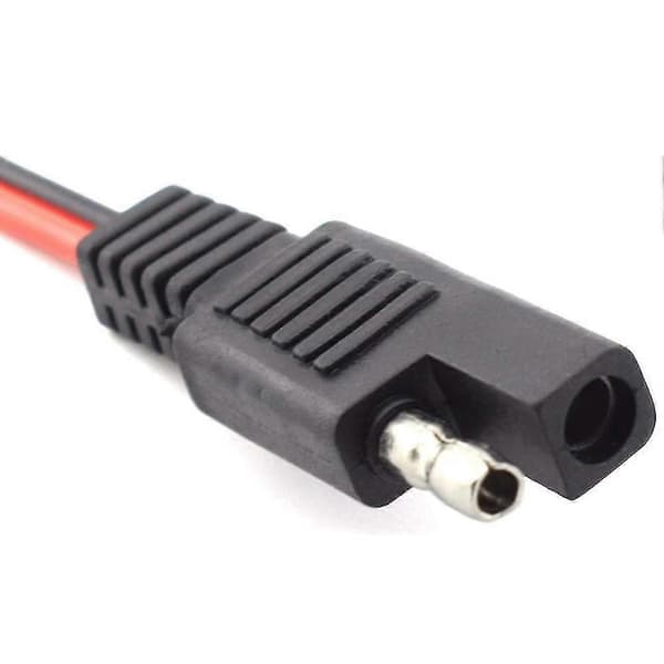 [LCS] 2 stk 18AWG SAE-forlengelseskabel 2-polet SAE-hurtigkobling 10A solcellepanel S-hao