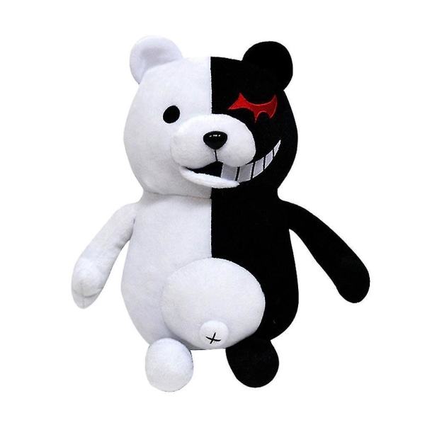 Super Danganronpa 2 Monokuma Sort &amp; Hvid Bjørn Plys Legetøj Bløde Udstoppede Dyr Dukker