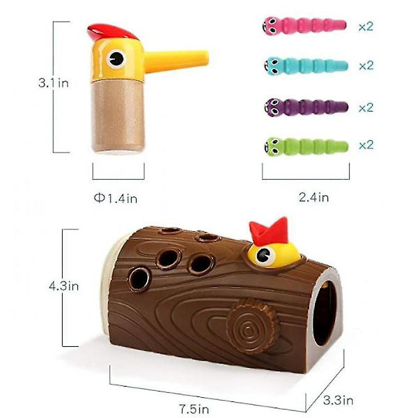 Magnetiska leksaker för småbarn 2-åringar 3-åringar Flickor Pojkar Finmotorik, Sensorisk, Matning, Förskoleleksaker