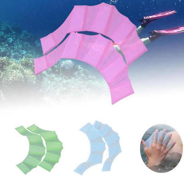 1 Par Groda Silikon Hand Simfenor Handbojor Simfötter Simma Handflata Finger M