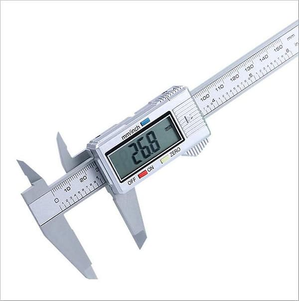 [LCS] 6' 150mm LCD Digital skyvelære mikrometer måleverktøy linjal Silver