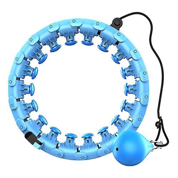Älykäs kuntoilurengas irrotettavalla, säädettävällä automaattisesti pyörivällä pallolla blue