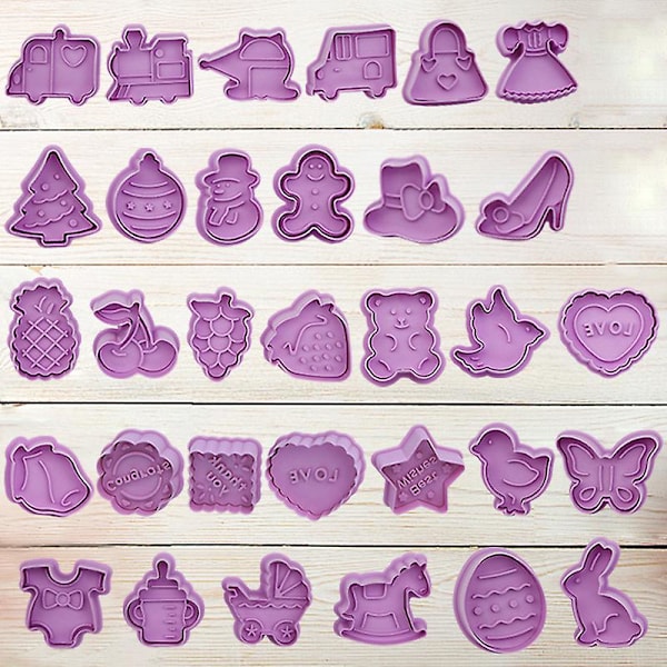 Cookie-værktøj af bedste kvalitet Bageform Kiks Cookie Cutter 3d Tegneserie Kiks Form DIY-værktøj
