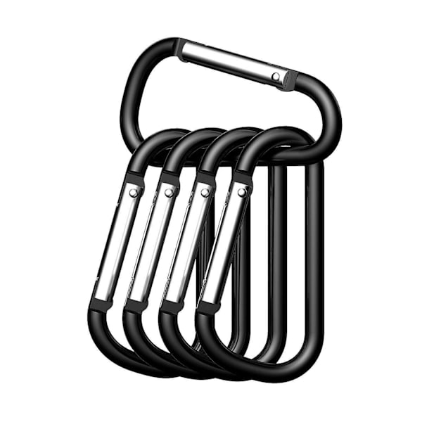 Karbinhake Set 10-pack Låsande D-ringformade Clips Utomhuskarbinhake