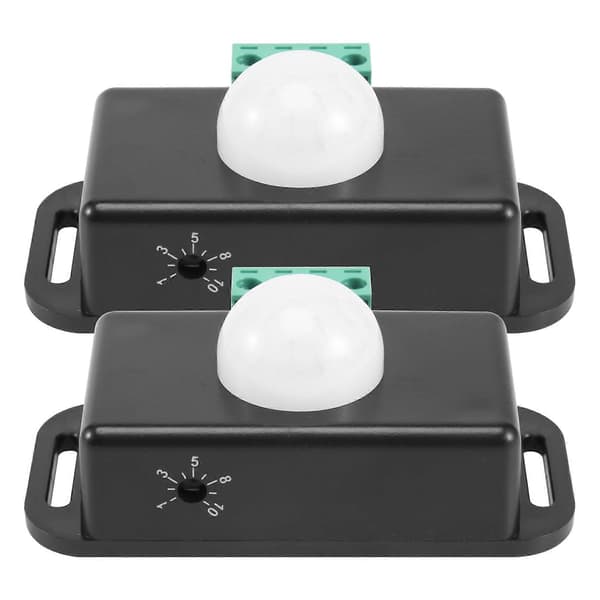 12V 24V PIR Sensor LED til LED Strip Lys, 2 Pakke