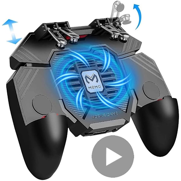Mobiltelefon kjøler vifte mobile triggere pubg gamepad for iphone android spill joystick kontroller kontroll mobiltelefontilbehør Ak66 no fan
