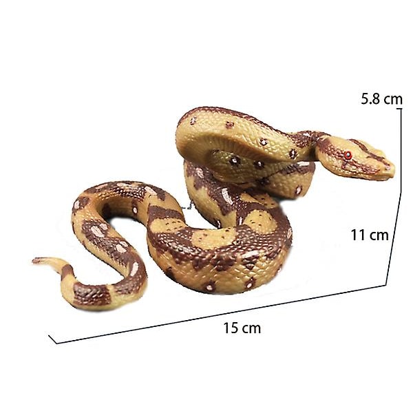 Realistisk Låtsasorm Leksak Gummiorm Figur Large pythons