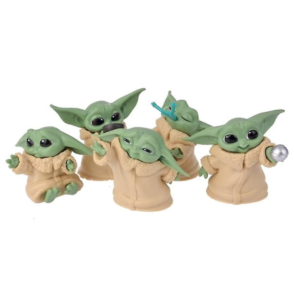 5 st/ set Star Wars Baby Yoda Collection Action Figur