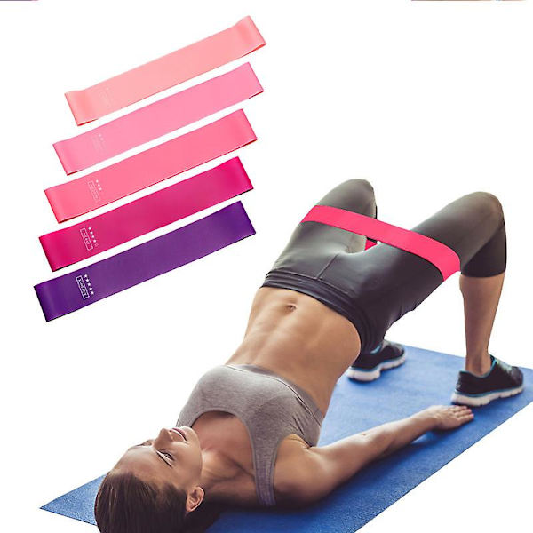 Crossfit-vastuskuminauhat, harjoitusvetoköysi, urheilu, pilates-laajennin Light pink