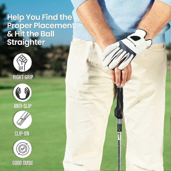 [LCS]Clip-On Golf Grip Trainer, Golftræningshjælpemiddel til forbedring af korrekt håndpositionering