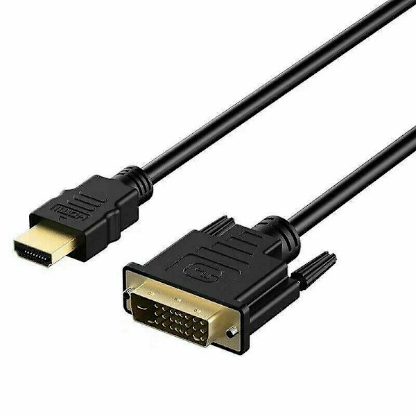 Ny HDMI till DVI-D 24+1 Pin Monitor Display Adapter Kabel Hane/hane HD HDTV 1,5 m
