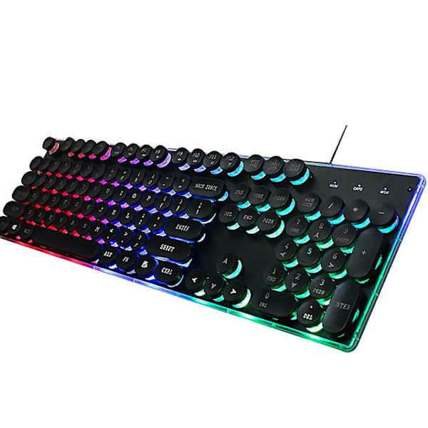 Tangentbord, gaming led bakgrundsbelyst tangentbord black