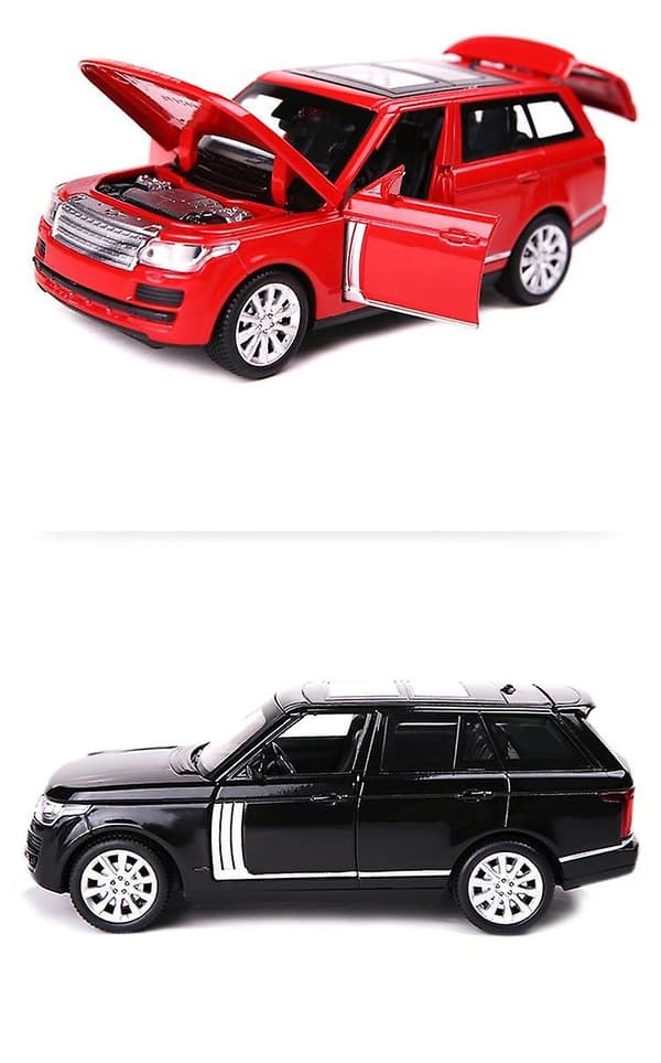 [LCS]1:32 Legetøjsbil Range Rover SUV Metal Legetøjsbil (Sort)