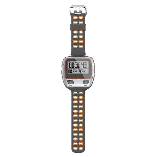 Garmin Forerunner 310XT kaksivärinen silikoniranneke (harmaa oranssi) Grey Orange