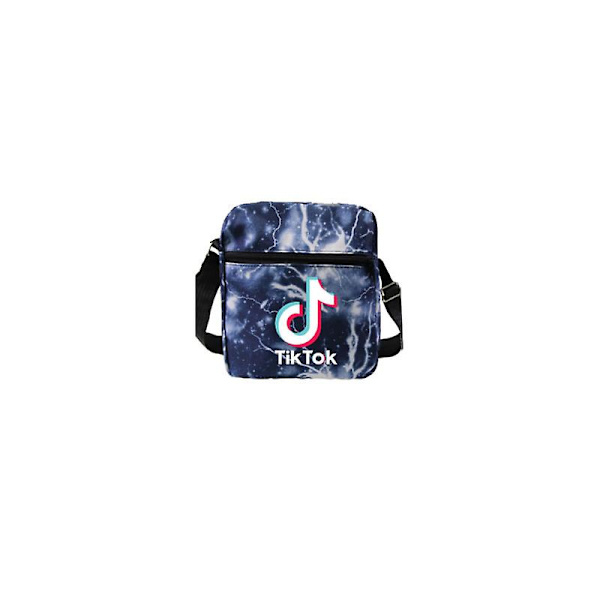 3 stk. Gutter Jenter Tik Tok Galaxy Skolesekk Ryggsekk Skulderveske Lightning Blue
